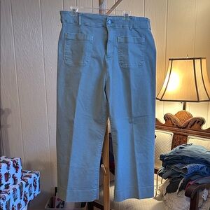 LC Lauren Conrad Women's Green Flare Jeans